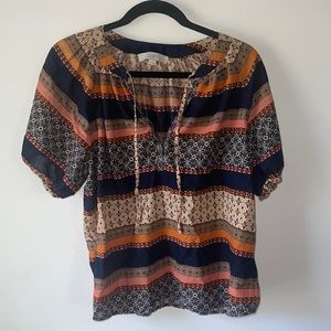 Cute patterned lightweight blouse